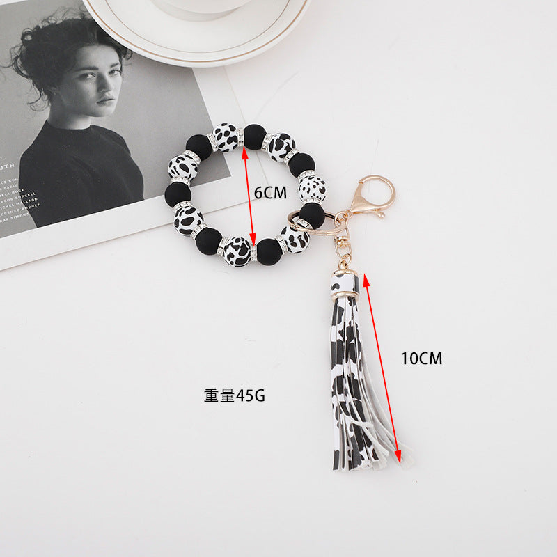 Wholesale 10pcs Halloween Ghost Butterfly Fairy Silicone Tassel Wrist Keychain